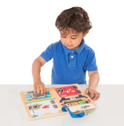 Melissa & Doug Låsebræt m. 4 jumbolåger| Vis Alle Varer (Særlige Behov)|Finmotorik