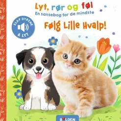 Forlaget Bolden Lyt, rør og føl - Følg lille hvalp|Børn Børnebøger|Tumlinge Legetøj