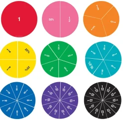 Learning Resources Magnetiske brøkcirkler - 2-sidet, 51 dele| Logik & Talforståelse|Skolesjov