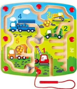 Hape Magnetisk labyrint - Byggepladsen| Logik & Talforståelse|Finmotorik