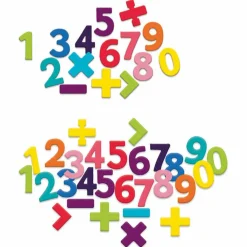 Vilac Magnettal- og symboler af træ, 58 dele| Skolesjov|Matematik & Leg