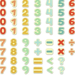 Hape Magnettal- og symboler, 54 dele| Skolesjov|Matematik & Leg