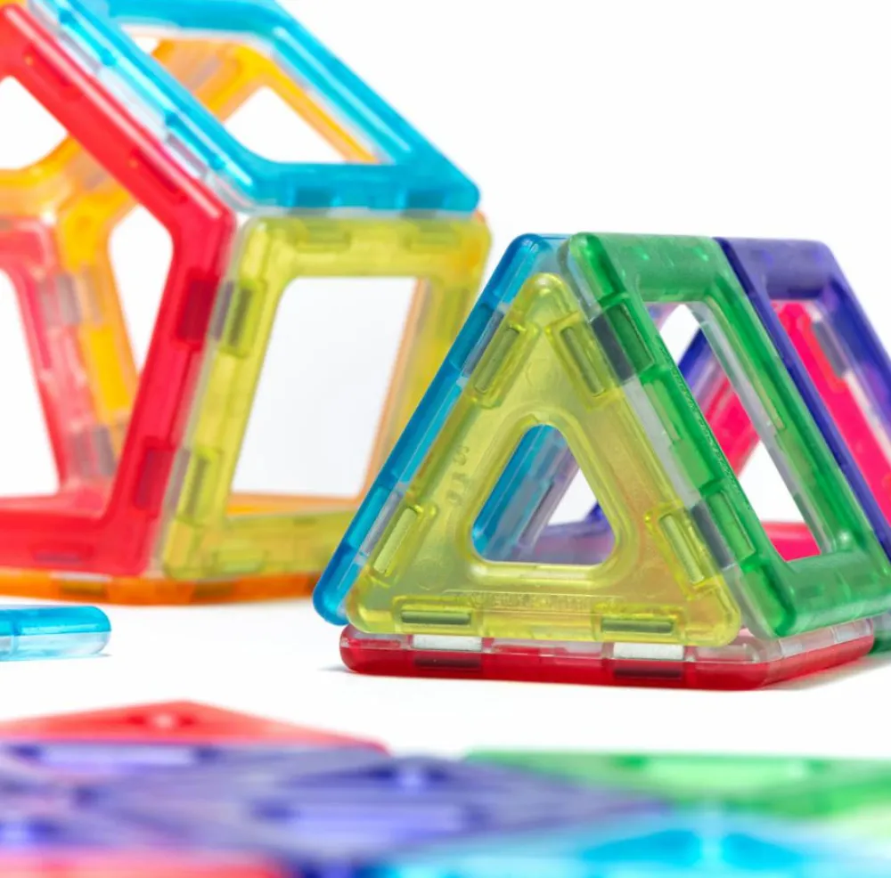 Polydron MAG | Transparent | 100 dele| Skolesjov|Matematik & Leg