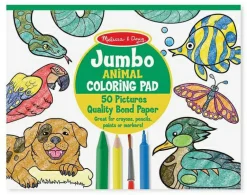 Melissa & Doug Malebog - Jumbo med dyr| Tegne- & Malegrej