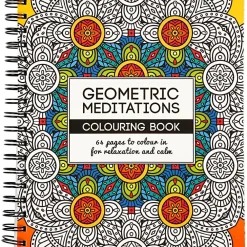 Creativ Company Malebog Mindfulness - Geometrisk, 64 sider|Børn Voksenværk|Mindfulness For Børn