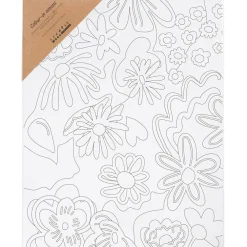 Creativ Company Malerlærred 24 x 30 cm - Blomster| Voksenværk|Tegne- & Malegrej