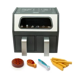 mamamemo ® Airfryer inkl. tilbehør| Trælegetøj|Legekøkken & Legemad