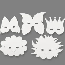 Creativ Company Masker i pap, 5 stk| Kreativ Leg|Fastelavn
