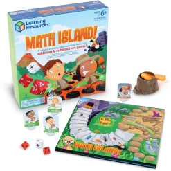 Learning Resources Matematikspil - Math Island| Logik & Talforståelse|Skolesjov