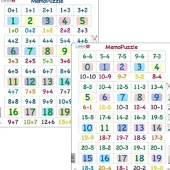 Larsen Memo Puslespil - Plus / Minus| Skolesjov|Matematik & Leg