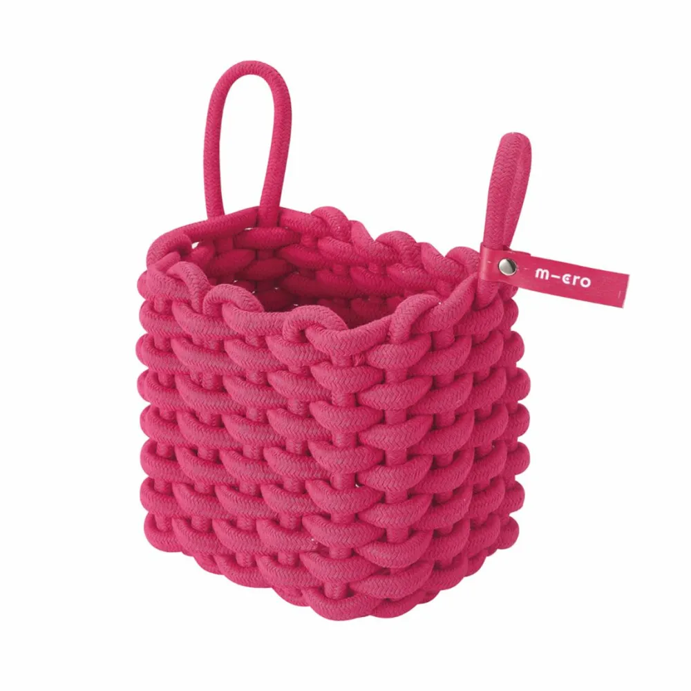Micro løbehjul tilbehør - Kurv, Rosa| Løbehjul
