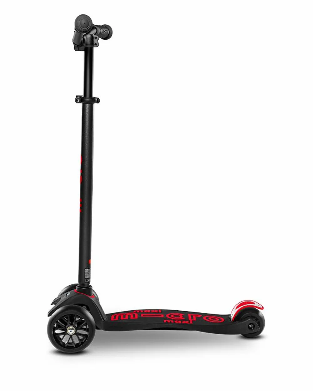 Micro - Maxi Deluxe Pro, Sort/Rød| Løbehjul|Løbecykler