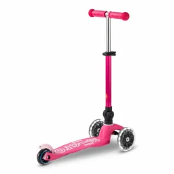 Micro - Mini Deluxe foldbar LED, Pink| Løbehjul|Løbecykler