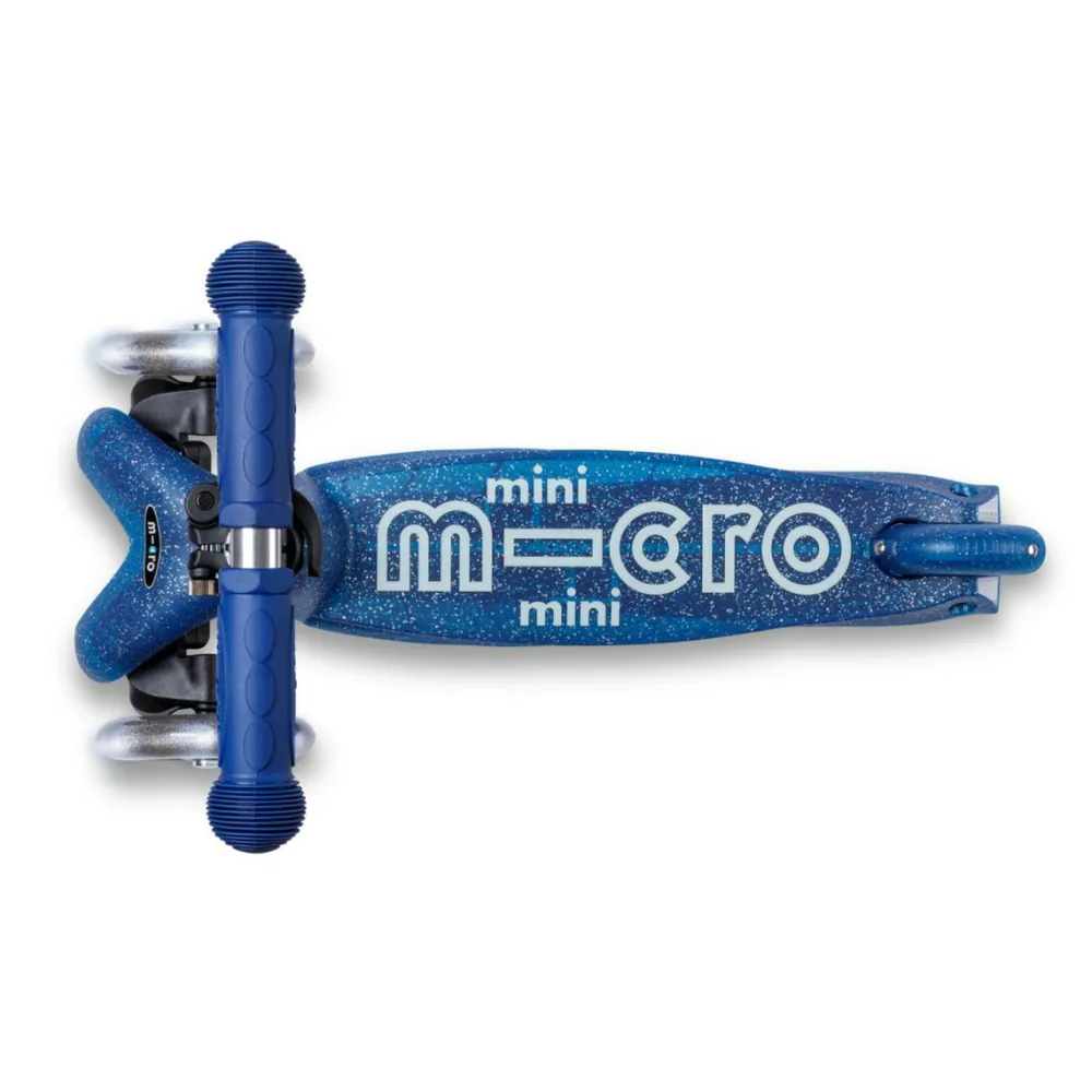 Micro - Mini Deluxe Glitter LED, Marineblå| Løbehjul|Tumlinge Legetøj