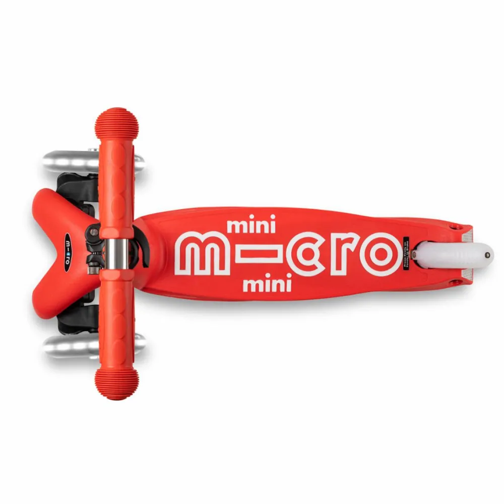 Micro - Mini Deluxe LED, Rød| Tumlinge Legetøj|Løbehjul