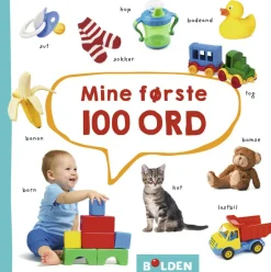 Forlaget Bolden Mine første 100 ord|Børn Tumlinge Legetøj|Børnebøger