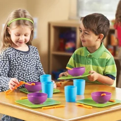 Learning Resources Mit første spisestel, 24 dele| Legekøkken & Legemad|Tumlinge Legetøj