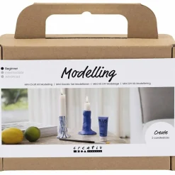 Creativ Company Modelleringskit - Lav dine egne lysestager, 2 stk| Voksenværk|Kreativ Leg