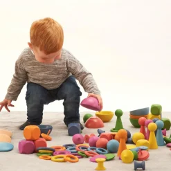 tickit® Montessori regnbue sæt, 84 dele| Trælegetøj|Montessori