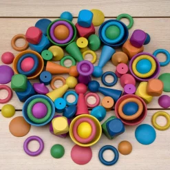 tickit® Montessori regnbue sæt, 84 dele| Trælegetøj|Montessori