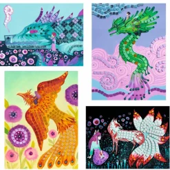Djeco Mosaikleg - Mytiske væsner| Kreativ Leg