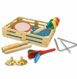 Melissa & Doug Musikkasse m. 7 instrumenter|Børn Montessori|Musikinstrumenter Til Børn