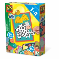 SES Creative My First - Klistermærker med dyreprint| Tumlinge Legetøj|Tegne- & Malegrej
