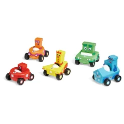 Learning Resources Numberblocks - Fem gode venner i deres biler| Skolesjov|Matematik & Leg