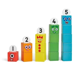 Learning Resources Numberblocks - Fem gode venner (af træ)| Skolesjov|Matematik & Leg