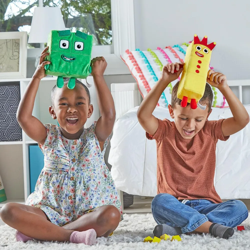 Learning Resources Numberblocks plys - Tre og Fire| Matematik & Leg|Bamser