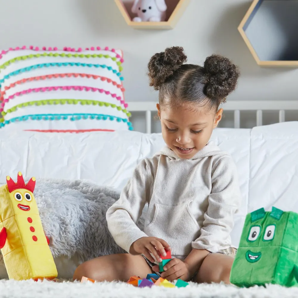 Learning Resources Numberblocks plys - Tre og Fire| Matematik & Leg|Bamser