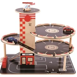 Hape Parkeringsanlæg m. helikopterplads| Dukkehus & Legesæt