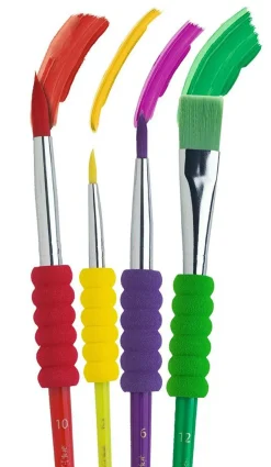 Faber-Castell Penselsæt m. godt greb, 4 stk/4 str.| Montessori|Tegne- & Malegrej