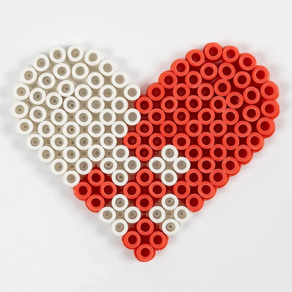 Perleplade midi - BioBeads, lille hjerte| Kreativ Leg|Jul