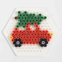 Perleplade midi - BioBeads, sekskant| Jul|Kreativ Leg