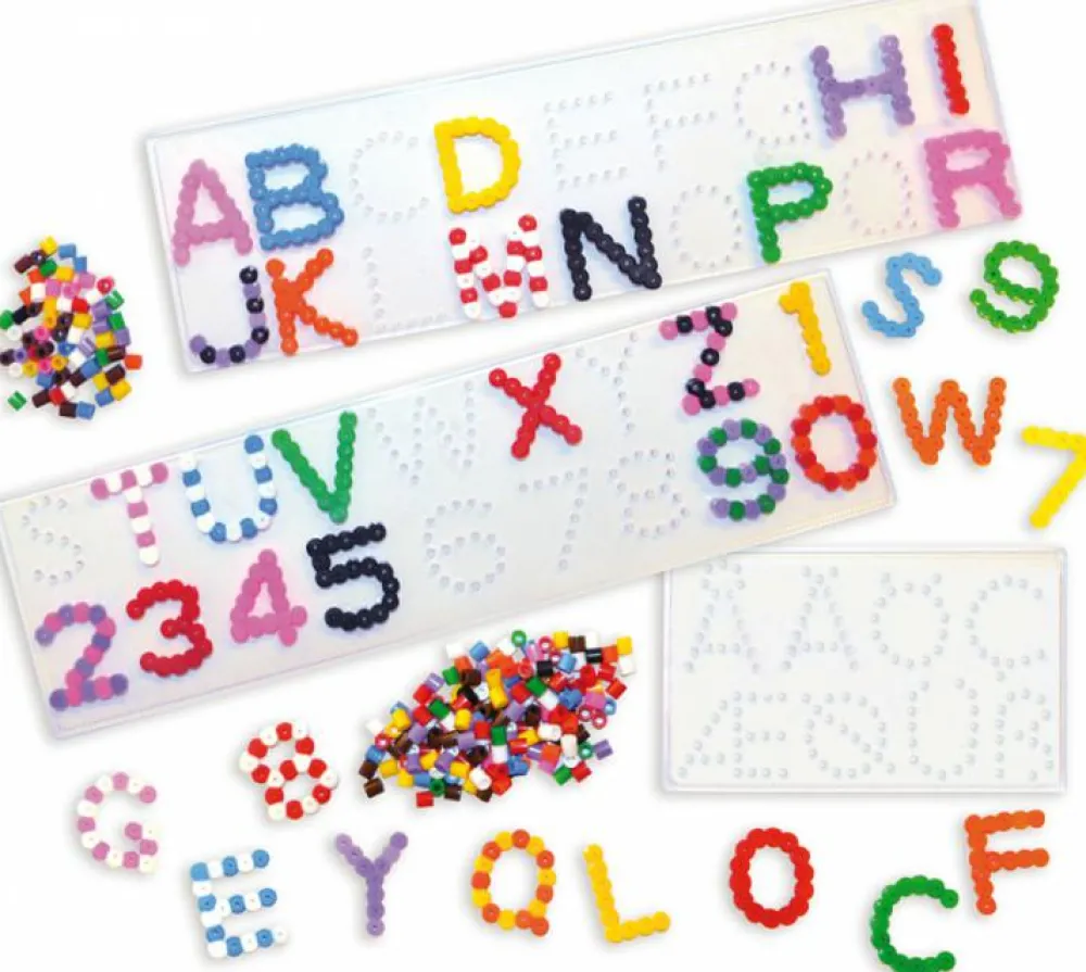 Playbox Perleplade, midi - Bogstaver og tal| Sprog & Leg|Skolesjov