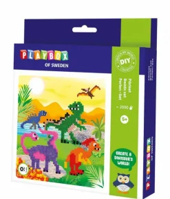 Playbox Perlesæt - Dinosaurer, 2.000 stk| Kreativ Leg