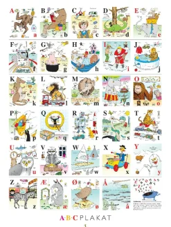 Plakat 60 x 80 cm. - ABC|Børn Til Børneværelset