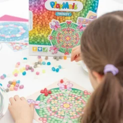 PlayMais Mosaic Trendy - Mandala, 3.000 stk| Økologisk Eller Bæredygtig|Kreativ Leg