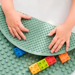 Inspire My Play PlayTRAY klodsmåtte - Grøn| Tumlinge Legetøj|Sorterings- & Stablelegetøj