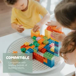 Inspire My Play PlayTRAY klodsmåtte - Grøn| Tumlinge Legetøj|Sorterings- & Stablelegetøj