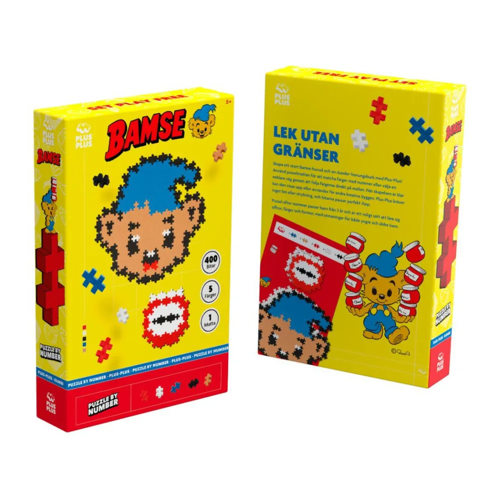 Plus-Plus - Bamse & Krafthonningen, 400 stk| Byggesæt
