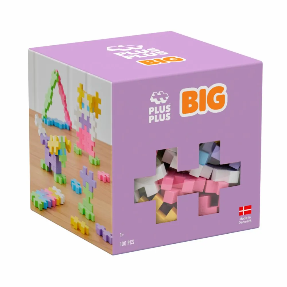 Plus-Plus BIG Pastel, 100 stk.| Tumlinge Legetøj|Babylegetøj