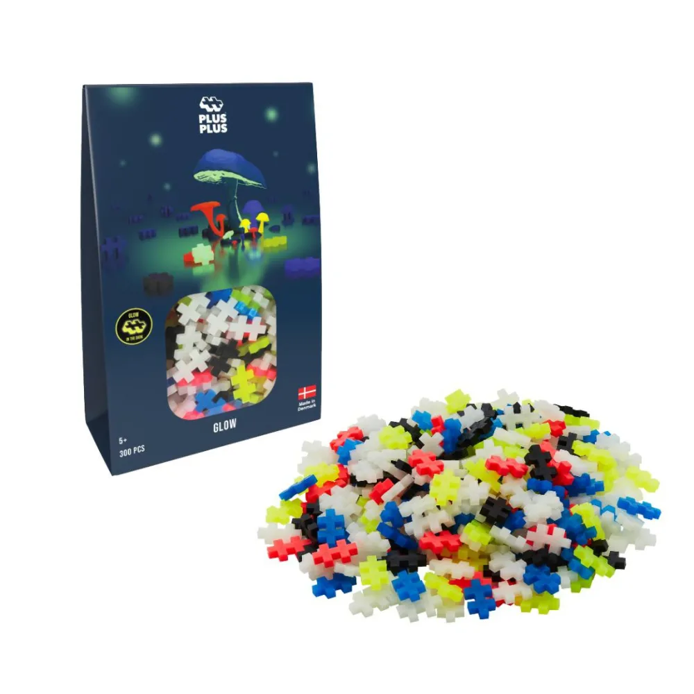 Plus-Plus Glow Mix, 300 stk| Byggesæt