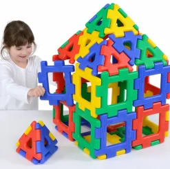 Polydron Large, 40 dele| Byggesæt|Tumlinge Legetøj