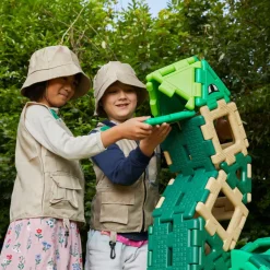 Polydron Large - Dinosaur, 130 dele| Tumlinge Legetøj|Byggesæt