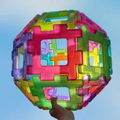 Polydron Large - Transparent, 60 dele| Byggesæt|Tumlinge Legetøj