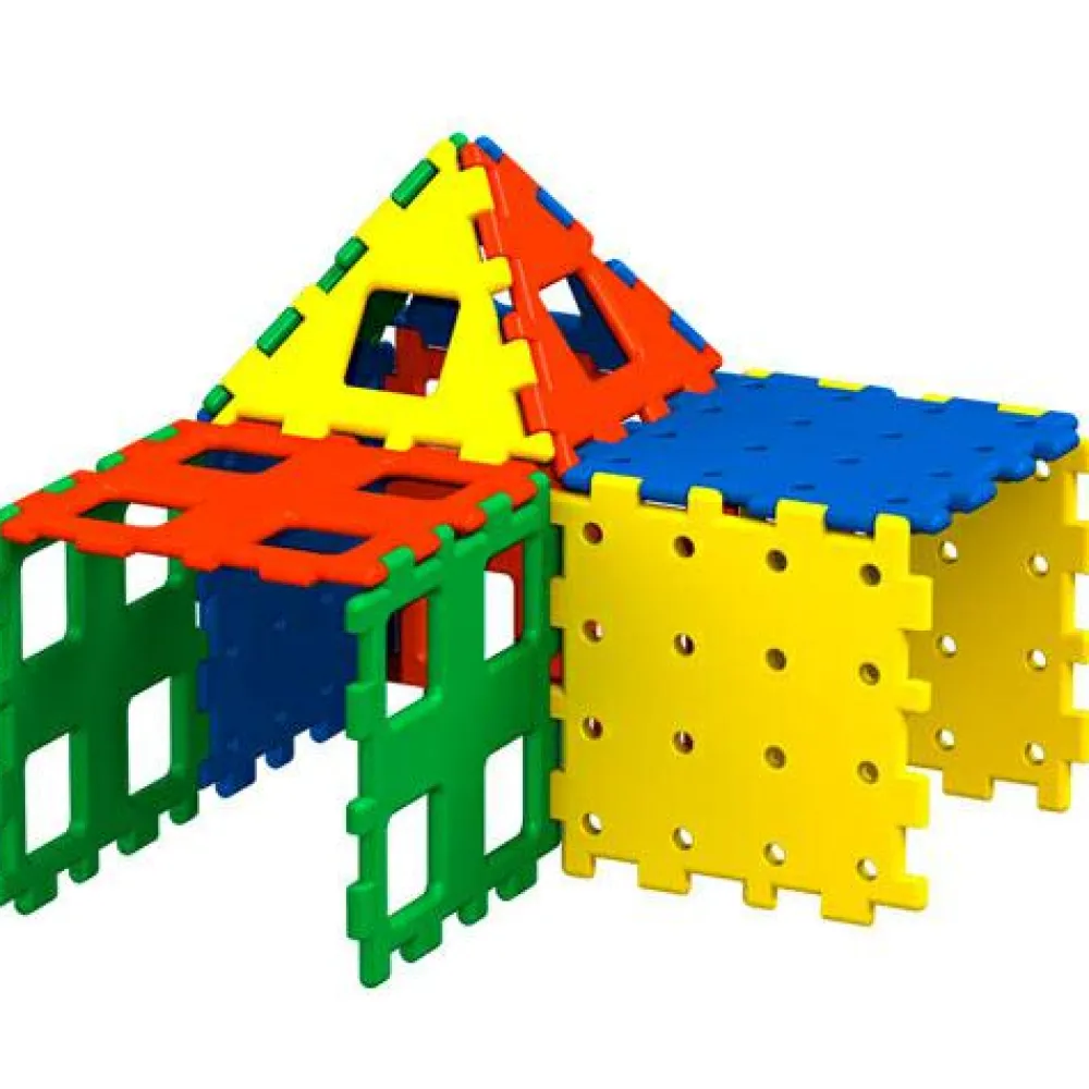 Polydron XL, 12 dele| Byggesæt|Tumlinge Legetøj