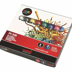 Posca tusser PC-5M - Basisfarver, 8 stk.| Påske|Tegne- & Malegrej