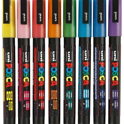 Posca tusser PC-3M - Glitter, 8 stk.| Påske|Tegne- & Malegrej